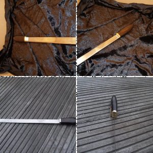 Lachsmesser mit Torsionsdamast