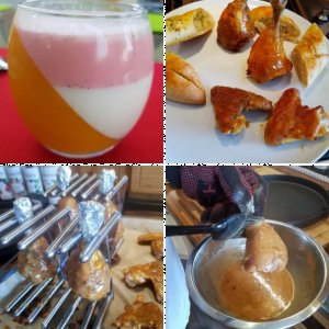 Glaciertes Hähnchen