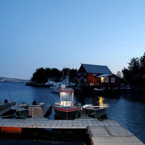 Frøya am Abend