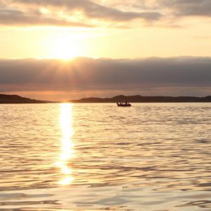 Sonnenuntergang, immer wieder schön.