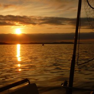 Abendstimmung auf dem Wasser