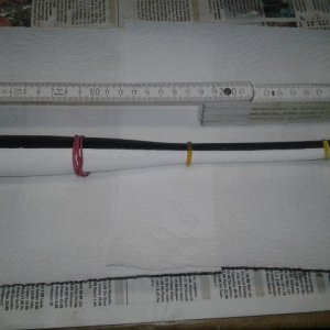 Gußhälften miteinander verklebt