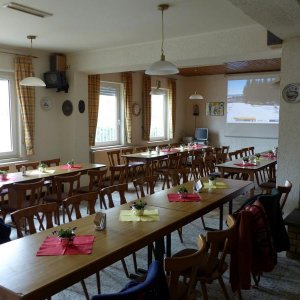 Die Lokalität, das Schützenhaus von Oberbrechen.