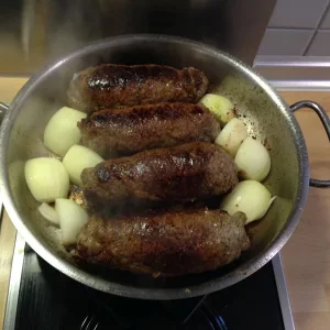 18Anbraten mit Zwiebeln