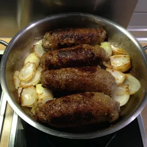 19Anbraten mit Zwiebeln