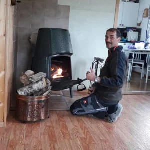 Großartig an Regentagen: Der hauseigene Kamin