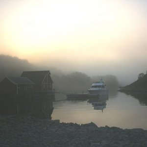 Norwegen 2007 Yacht am Steg#12, TEST