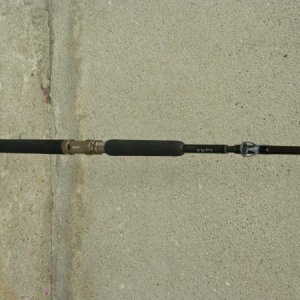 Boots-Naturköderrute 30lbs
Blank      Glasfiber
Griff        Duplon
Ringe      8+1 Bockringe
RollenH.   Alps Triangular