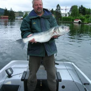 Thomas und sein Fast-Rekordfisch..