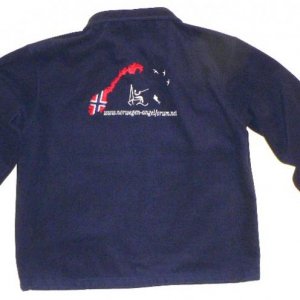 Fleesjacke mit Logo hinten