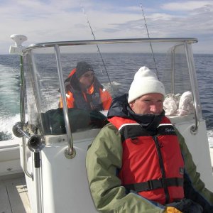 Peter,der glückliche Fänger des Heilbutts und das am ersten Tag überhaupt in Norge