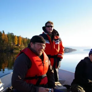 Der 40 km lange obere Frykensee. Teil des > 100 km langen Frykentales in Nordvärmland, Mittelschweden