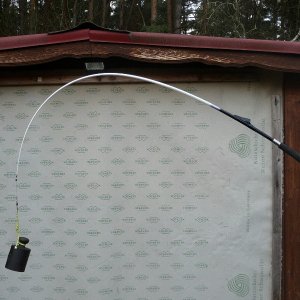 Daiwa Interline 20-50 lbs altes Modell
Länge: 2,33 m
Belastung: 5kg ; 43°