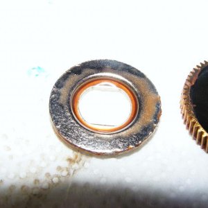 die einzelnen Bremsscheiben  triefen nur so vor Fett