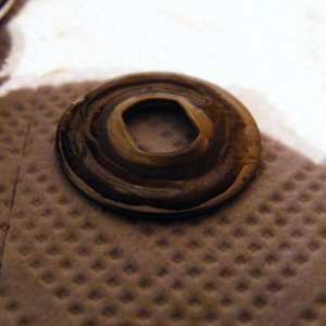 Abdeckscheibe für die rollenbremse zuviel fett