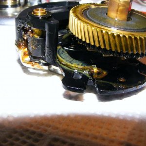 mit Retinol  Konservierungsfett abgeschmiert, Böser Fehler , das fett verliert sehr schnell an konsistenz und verharzt