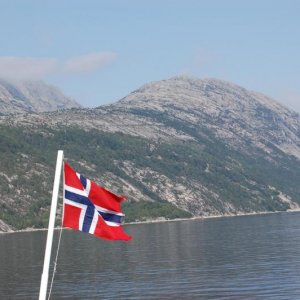 Auf der Schnellfähre von Lysebotn in Richtung Songesand