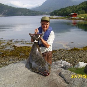 Heilbutt 120 cm und 40 Pfund