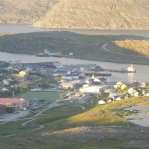 Havoysund bei Mitternacht