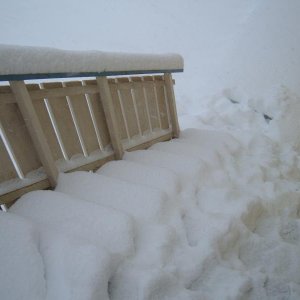 Treppe gestern frei gemacht