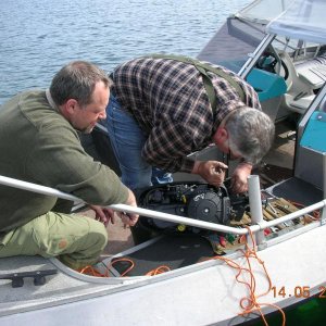 Zuerst hatte der Beimotor kleine 
Macken,Dreck von der Fahrt oder,oder im Vergaser