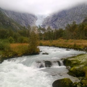 Blick auf den Briksdalsbreen