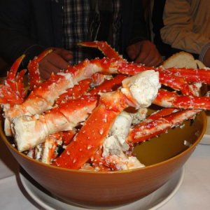 Kamtschatka Krabben Essen