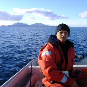 on Tur, im Hintergrund VEGA