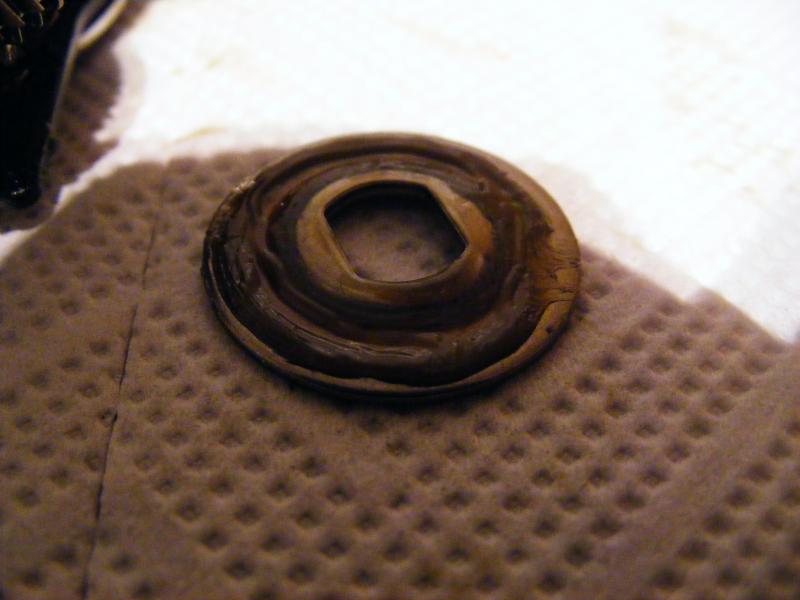 Abdeckscheibe für die rollenbremse zuviel fett