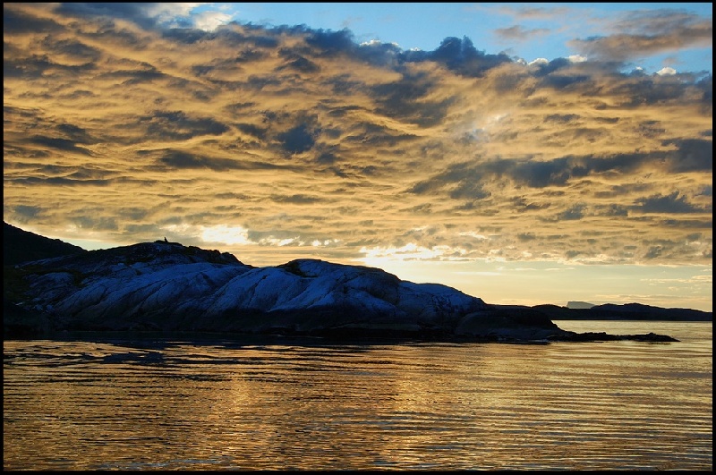 Abendstimmung beim Fischen vor Dönna