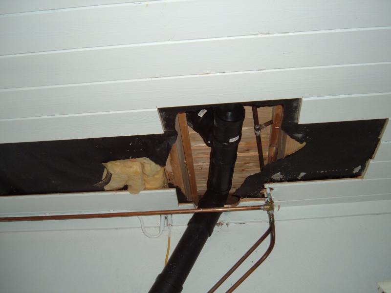 Abfluß (Decke) nach dem begradigen der einzelnen Paneelen