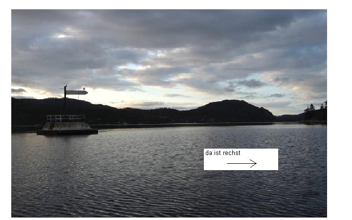 Ausfahrt Hafen Groennes