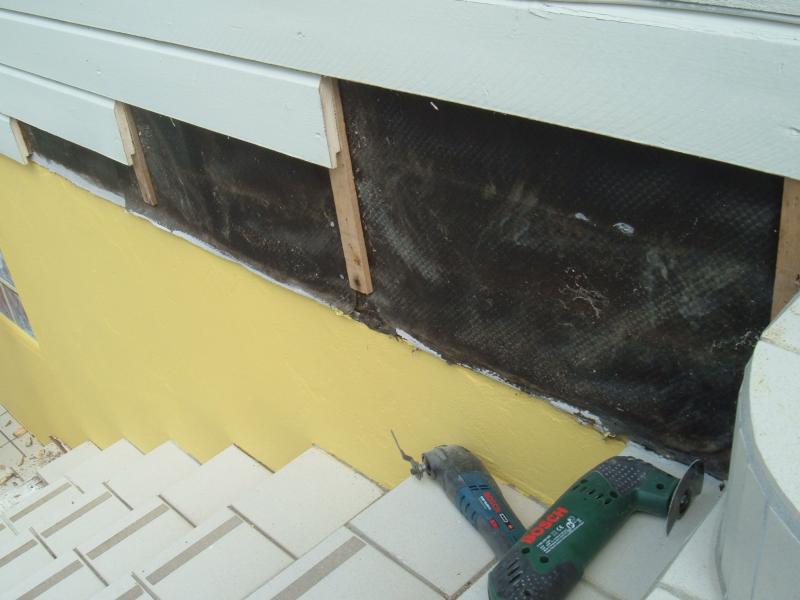 Außenverkleidung fertig vorbereitet