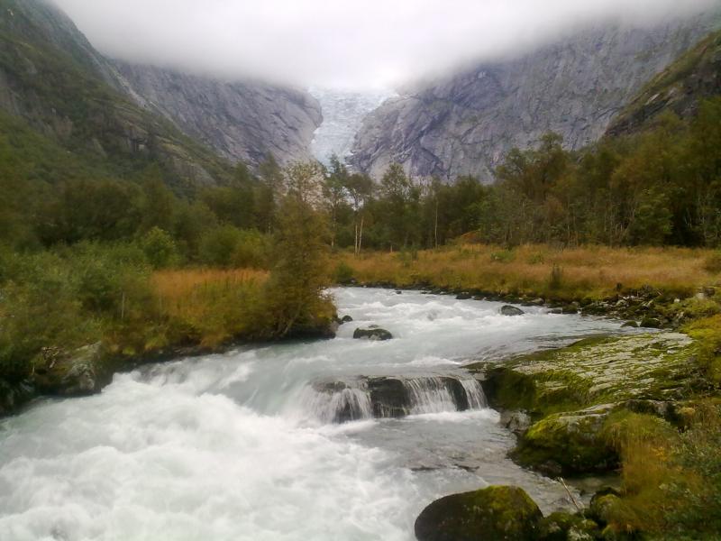 Blick auf den Briksdalsbreen