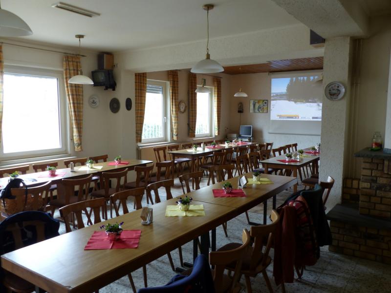 Die Lokalität, das Schützenhaus von Oberbrechen.