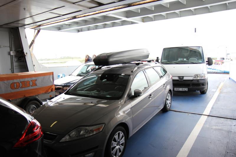 Geschaft, der vorletzte Platz auf der Fähre.