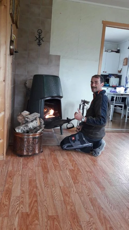 Großartig an Regentagen: Der hauseigene Kamin