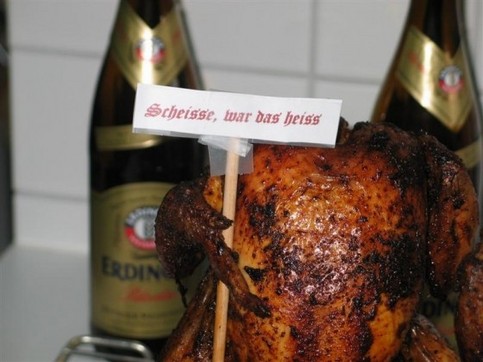 haehnchen scheisse war das heiss
