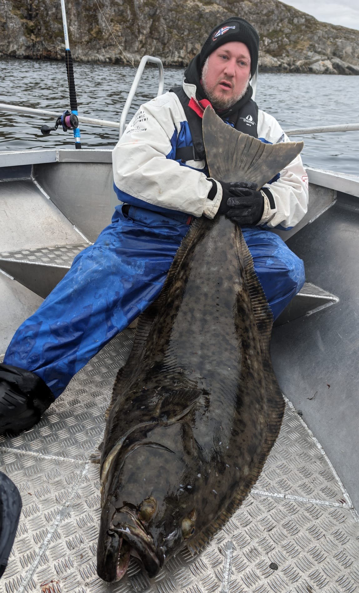 Heilbutt und die Erschöpfung nach dem Drill