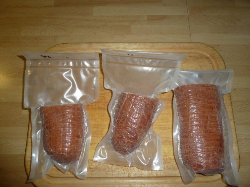 Lachsschinken portioniert