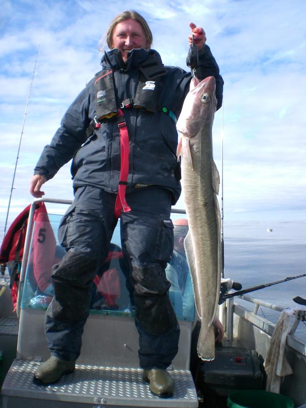 Roland mit seinem ersten Leng von über einem Meter (110cm)