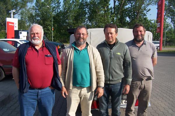 v.l.n.r.
Norbert, Hans, Christian
und Matthias